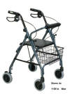 walker rollator blue aluminum 11054a