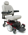 j6 jazzy electric wheelchair by pride mobility red