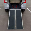 Raleigh Durham Medical Lightweight Aluminum Portable Skidproof Carpeted Folding Wheelchair Ramp