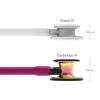3m Cardiology 3 Raspberry Rainbow with High Polished Smoke Head Littmann Stethoscope Raleigh Durham Medical 6241