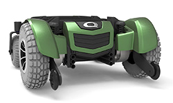 Red Quantum Rehab Electric Wheelchair by Pride Mobility