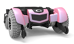 Yellow Quantum Rehab Electric Wheelchair by Pride Mobility