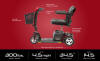 Go-Go Elite Traveller Plus 3-Wheel Electric Scooter Red Raleigh Durham Medical 